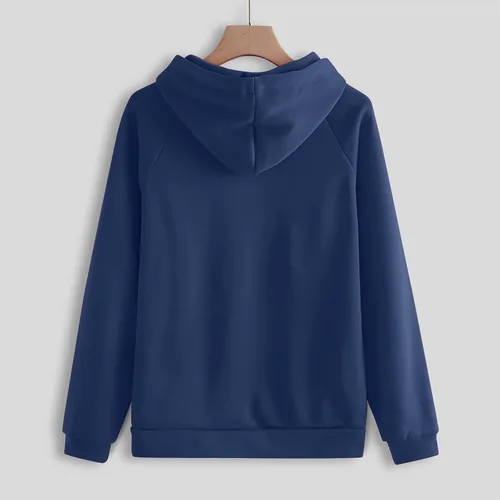 Miniatura 4 de Trajes deportivos para mujer, ajuste holgado, a la moda, casual, con cordón y bolsillos, sudadera con capucha y pantalones, conjunto de ejercicio