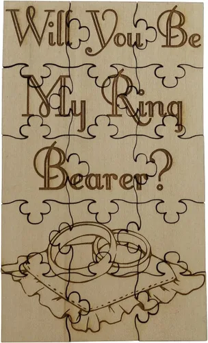 Miniatura 13 de Will You Be My Maid of Honor - Rompecabezas de madera de tilo de 15 piezas, para boda y fiesta nupcial