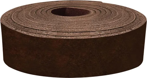 ELW 5-6 oz (0.079-0.094 in) Latigo - Correas de cuero para cinturón, tamaño: 1.5 x 50 pulgadas (1.5 x 50.0 in) | marrón | cuero de vaca de grano