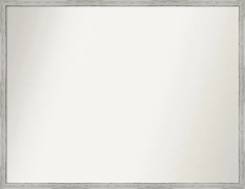 Miniatura 603 de Amanti Art Espejo de baño blanco para sobre el fregadero, 32 x 45 pulgadas, espejo de tocador rectangular blanco esbelto, marco de madera moderno
