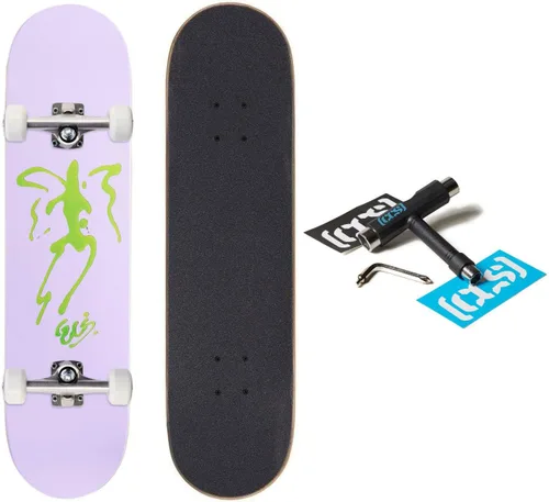 Miniatura 19 de [CCS] Patineta completa Madera de arce Grado profesional Totalmente montado con herramienta de patinaje y calcomanías Adultos, niños