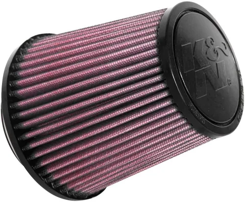 K&N Filtro de aire universal con abrazadera original de alto flujo de por vida: alto rendimiento, premium: diámetro de brida: 2.75 pulgadas, altura