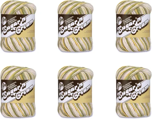 Miniatura 41 de Lily Sugar'N Cream - Ovillo de camuflaje rosa de gran tamaño, paquete de 6 unidades de 3.00 oz/3 onzas, algodón, 4 medianos (peinado), 150 yardas