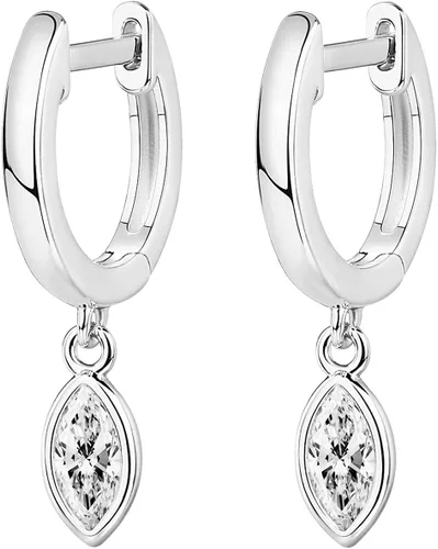 Miniatura 3 de PAVOI 14K Gold Plated S925 Sterling Silver Post Lightweight DropDangle Huggie Earrings for Women Religious Ornament Cross, Evil Eye, Clover, Celtic
