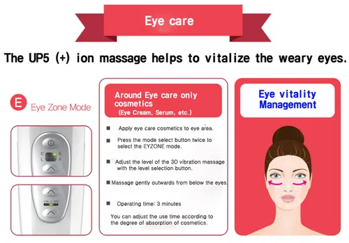 Miniatura 4 de Dispositivo de masajeador facial facial para el cuidado de la piel total Solución de belleza Vibración de iones galvánicos 5 en 1 Limpieza