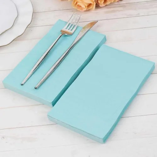 Miniatura 45 de Efavormart 50 Pack Servilletas de papel para fiestas de 2 capas suaves verde oliva con borde dorado de oro, servilletas para cenas, cócteles
