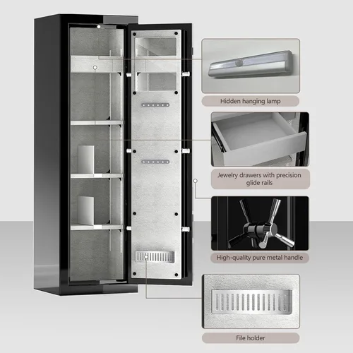 Miniatura 3 de Caja fuerte ignífuga con bloqueo digital – Caja fuerte grande resistente de 8.12 pies cúbicos para el hogar, la oficina y los negocios Diseño