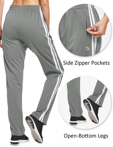 Miniatura 2 de BALEAF Pantalones deportivos para mujer, pantalones deportivos para correr, bolsillos con cremallera, pantalones deportivos para calentar, casuales