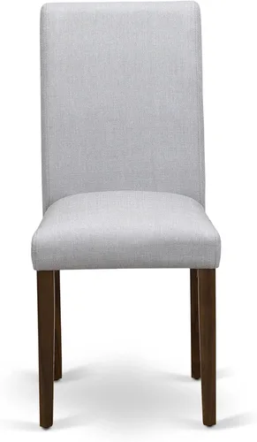 Miniatura 7 de East West Furniture ANAB3-AWA-05 - Juego de mesa de comedor moderno de 3 piezas, incluye una mesa de cocina redonda con pedestal y 2 sillas
