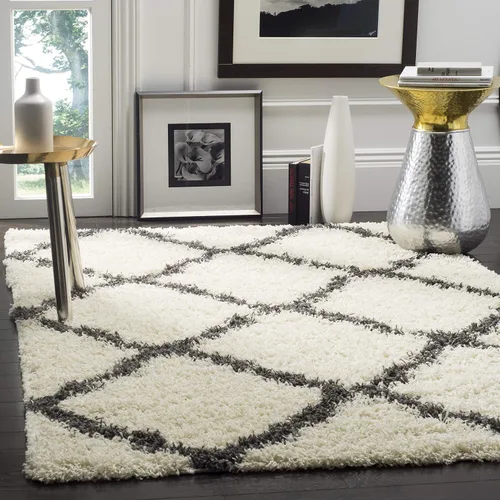 Miniatura 27 de Safavieh - Dallas Shag Collection SGD257A - Alfombra de área con diseño de enrejado de 10 x 14 pies