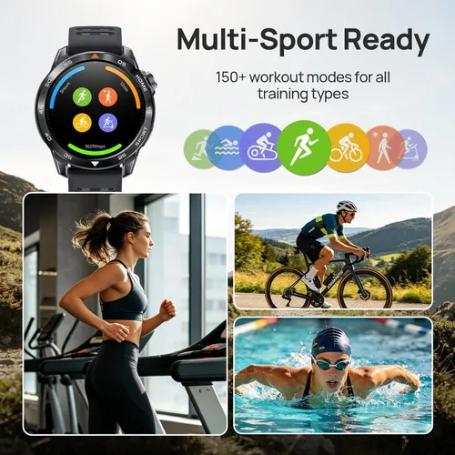 Miniatura 6 de mibro GS Pro2 - Reloj para correr con GPS de doble banda, planes de entrenamiento incorporados, AMOLED de 1.43 pulgadas, batería de 20 días y más