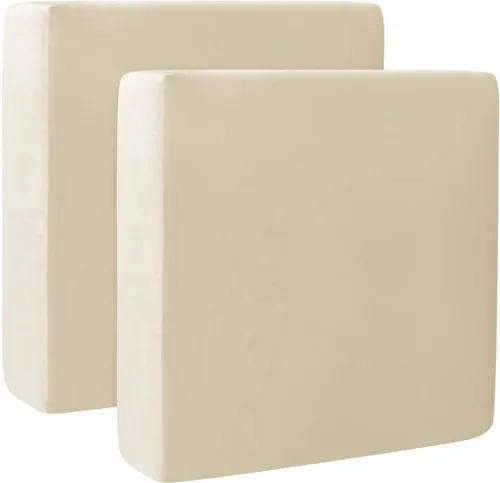 Miniatura 43 de Fundas de cojín de terciopelo para sofá, funda elástica para cojín de sofá suave, protector de muebles extraíble y lavable para sala de estar, Negro