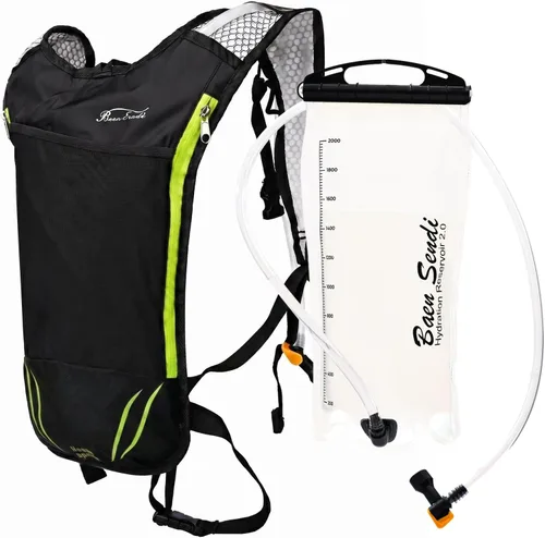 Miniatura 12 de Paquete de hidratación con mochila de 2 litros, ideal para deportes al aire libre, correr, senderismo, camping, ciclismo, esquí