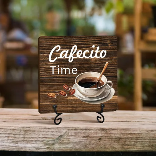 Miniatura 3 de Cartel de barra de café, decoración de estación de café, regalo para mujeres amigas, decoraciones de escritorio para oficina en casa, estante