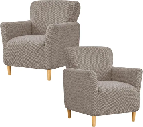 Miniatura 56 de Fundas de jacquard para sillón de banquete, fundas suaves para sillón, fundas elásticas de 1 pieza para sala de estar, funda antideslizante