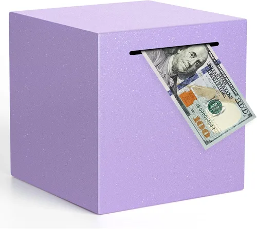 Miniatura 17 de Alcancía para adultos debe romperse para abrir, alcancía irrompible de acero inoxidable para adultos, caja de ahorro de metal para ahorrar dinero