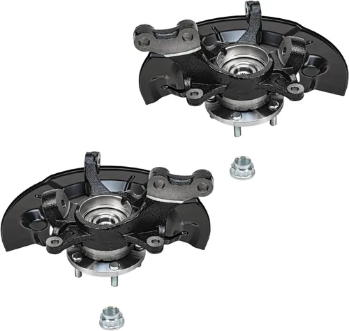Miniatura 4 de Detroit Axle - Nudos de dirección delanteros de 2.5L de 2 piezas para Toyota 12-17 Camry, 2 nudos de dirección y conjunto de rodamiento de rueda
