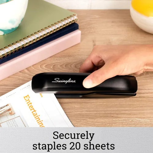 Miniatura 2 de Swingline S7054551AZ Juego de engrapadora de escritorio., Negro