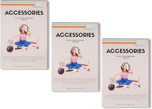 Miniatura 4 de Tarjetas de flash de accesorios de Pilates, juego de mazo de 79 tarjetas ilustradas para todos los niveles, guía de entrenamientos de fitness