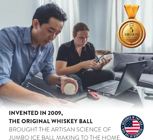 Miniatura 6 de Paquete de 2 moldes para hacer bolas de hielo de whisky con monograma, molde de esfera de silicona premium grabado con letras de la A a la Z, ideal