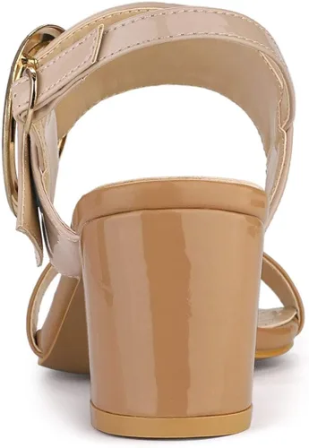 Miniatura 4 de Allegra K Sandalias de tacón alto para mujer