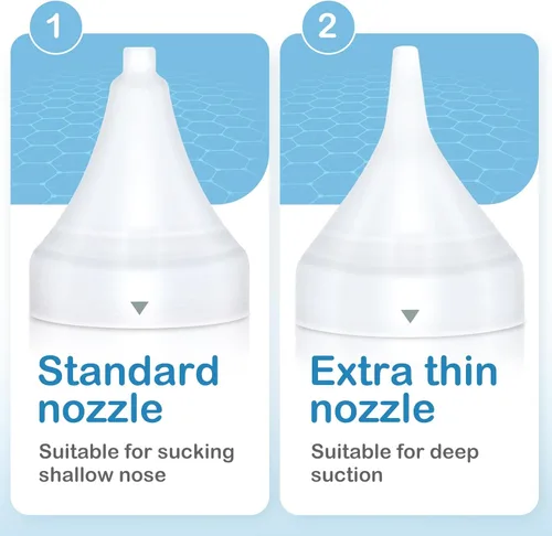 Miniatura 4 de Easy@Home Aspirador nasal eléctrico para bebé con luz nocturna LED, 3 niveles de succión ajustables y recargable por USB - ENA102