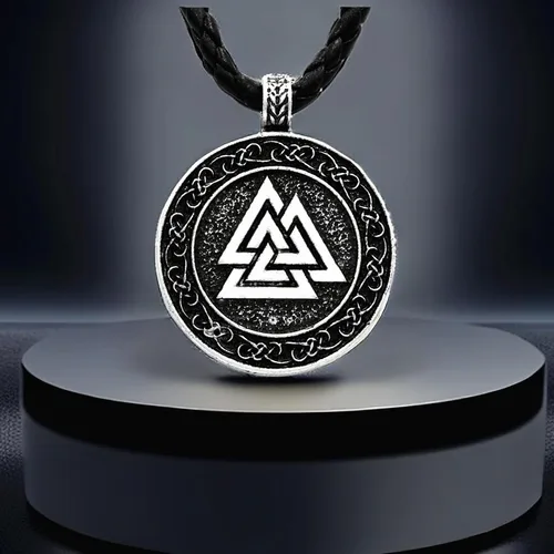 Miniatura 5 de Leprato Collar vikingo nórdico, amuleto de runa vikinga nórdica, dije de amuleto vikingo, regalo de joyería para hombres y mujeres