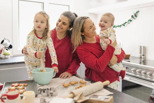Miniatura 3 de Burt's Bees Baby Conjuntos de pijamas de Navidad familiares a juego, pijamas de algodón orgánico para niños, niños pequeños, mujeres y adultos