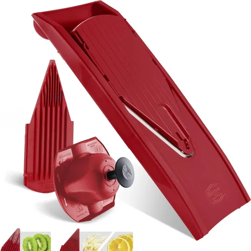 Miniatura 9 de BORNER V Mandoline Slicer Kitchen V1 ClassicLine Starter Set Börner - Calidad fabricada en Alemania, color: rojo