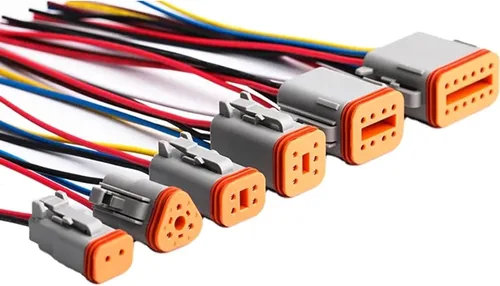 Miniatura 7 de Paquete de 2 conectores Deutsch DT de 12 pines, conectores eléctricos impermeables macho y hembra, arnés de cableado con 16 AWG 8 cables