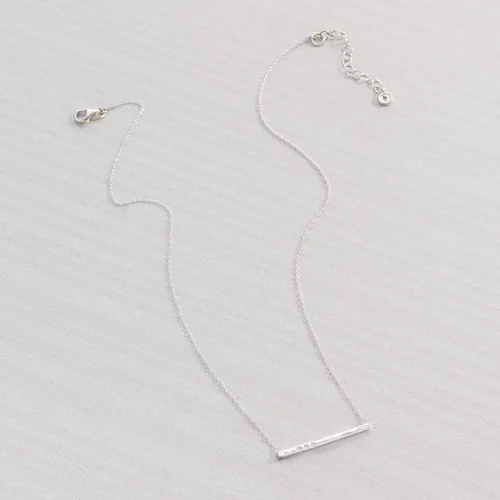 Miniatura 7 de Silpada Collar con colgante de línea punteada con cristales en plata de ley, 18 pulgadas + 2 pulgadas