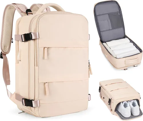 Miniatura 70 de coofay Mochila de viaje, para laptop, unisex, aprobada para aviones, bolsa de mano, equipaje, para artículos personales, para debajo del asiento
