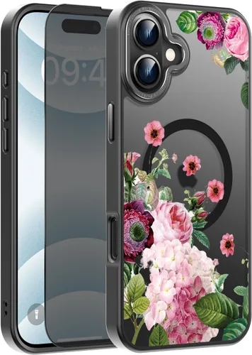 Miniatura 151 de Goodon Funda para iPhone 17 Pro con protector de pantalla de privacidad, compatible con Magsafe, a prueba de golpes, translúcida mate, bonita funda