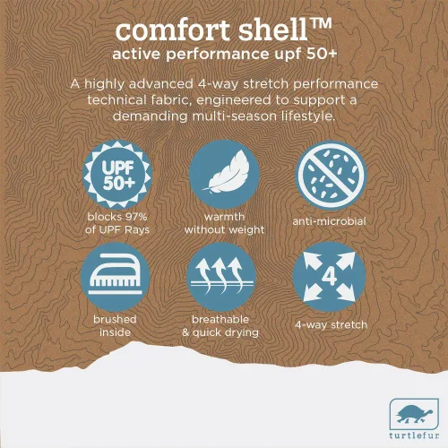 Miniatura 6 de Turtle Fur Mount Hood Comfort Shell Stria - Capucha con forro polar UV