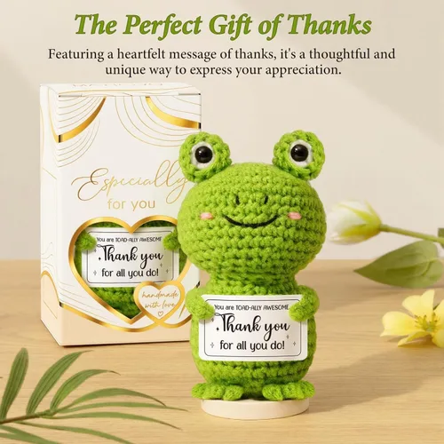 Miniatura 3 de Regalos de agradecimiento para mujeres, apoyo emocional de ganchillo, regalos administrativos para el día profesional, cesta de Pascua, regalo