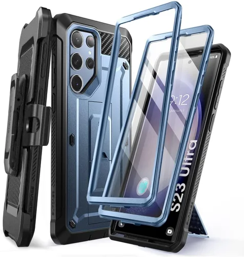 Miniatura 12 de SUPCASE Funda para Samsung Galaxy S23 Ultra con Soporte, [Unicorn Beetle Pro] [2 Marcos Frontales]