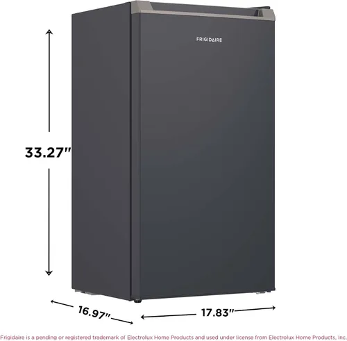 Miniatura 6 de Frigidaire Mini refrigerador, compartimento compacto para congelador, control de termostato ajustable, puerta reversible, serie contemporánea, 3.2