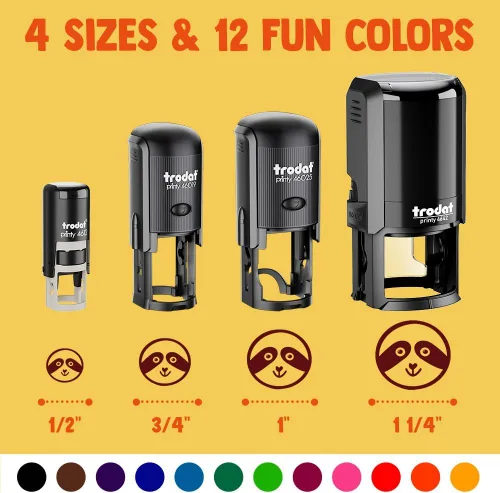 Miniatura 3 de Hydration Tracker - Botella de agua, sello de goma autoentintado para sellar planificadores de manualidades, mini de 1/2 pulgada, tinta azul