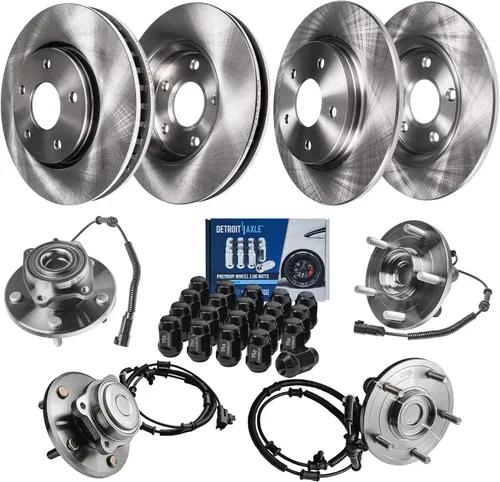 Miniatura 61 de Detroit Axle - Rotores de freno para Ford Mustang 2015 2016 2017 2018 2019 2020 2021 2022 2023 Rotores de freno de disco 2016 2017 2018 2019