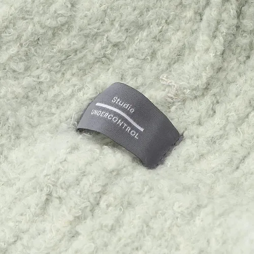 Miniatura 8 de UNDERCONTROL Gorro de esquí con diseño de calavera de punto unisex con etiqueta de latón dorado para otoño e invierno, mezcla de lana cálida