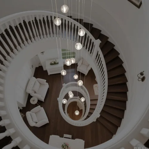 Miniatura 9 de Lámpara de escalera de 14 luces para techo alto, lámpara colgante de cristal moderna ajustable en forma de gota de lluvia, gran luz larga para Dosel