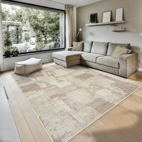 Miniatura 26 de GLN Rugs Bohemian Collection - Alfombra de felpilla lavable a máquina, bohemio vintage, antideslizante, alfombra de felpilla de pelo bajo, alfombra