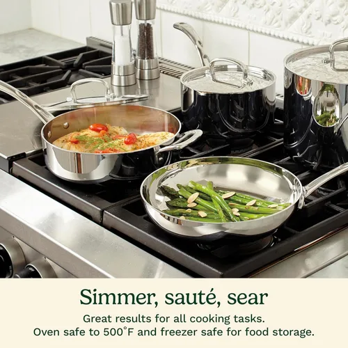 Miniatura 2 de Cuisinart FCT-13 Juego de Utensilios de Cocina de 13 Piezas French Classic Tri-Ply, Plateado