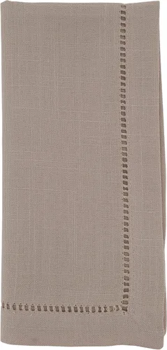Miniatura 36 de SARO LIFESTYLE Servilleta de cóctel con borde cosido (juego de 12), negro, 6"x6
