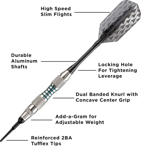 Miniatura 3 de Viper Bobcat Adjustable Weight Soft Tip Darts with Storage/Travel Case