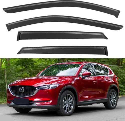 Miniatura 128 de YQAUTEC Viseras de Ventana Protectores de Lluvia para Honda Civic 2022 2023 2024 2025 2026, Deflectores de Viento de Ventilación de Ventana Fuera