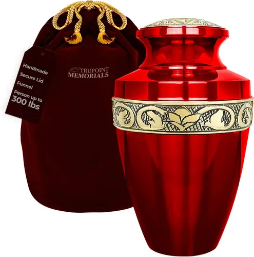 Miniatura 33 de Trupoint Memorials Urna Extra Grande para cenizas de adultos hombres o mujeres de hasta 330 libras - Urnas de cremación para cenizas humanas, urnas