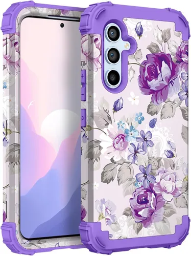 Miniatura 83 de Hocase Funda para Galaxy A37 5G, protección resistente a prueba de golpes, parachoques de goma de silicona suave+funda protectora híbrida