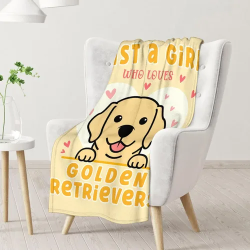 Miniatura 2 de Golden Retriever - Manta de regalo – 30 x 40 pulgadas, bonita manta de perro para amantes de los perros, niños, niños y niñas, mantas suaves
