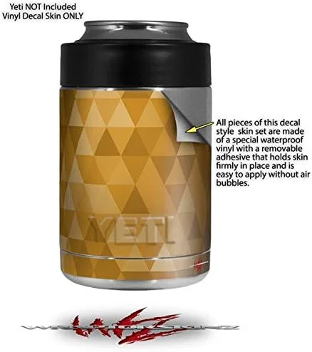 Miniatura 2 de Mosaico triangular naranja – Calcomanía estilo adhesivo para Yeti Rambler Colster y RTIC Can (refrigerador no incluido)